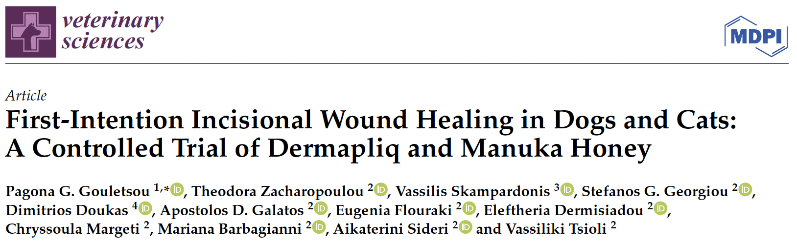 Publication veterinary controlled trial